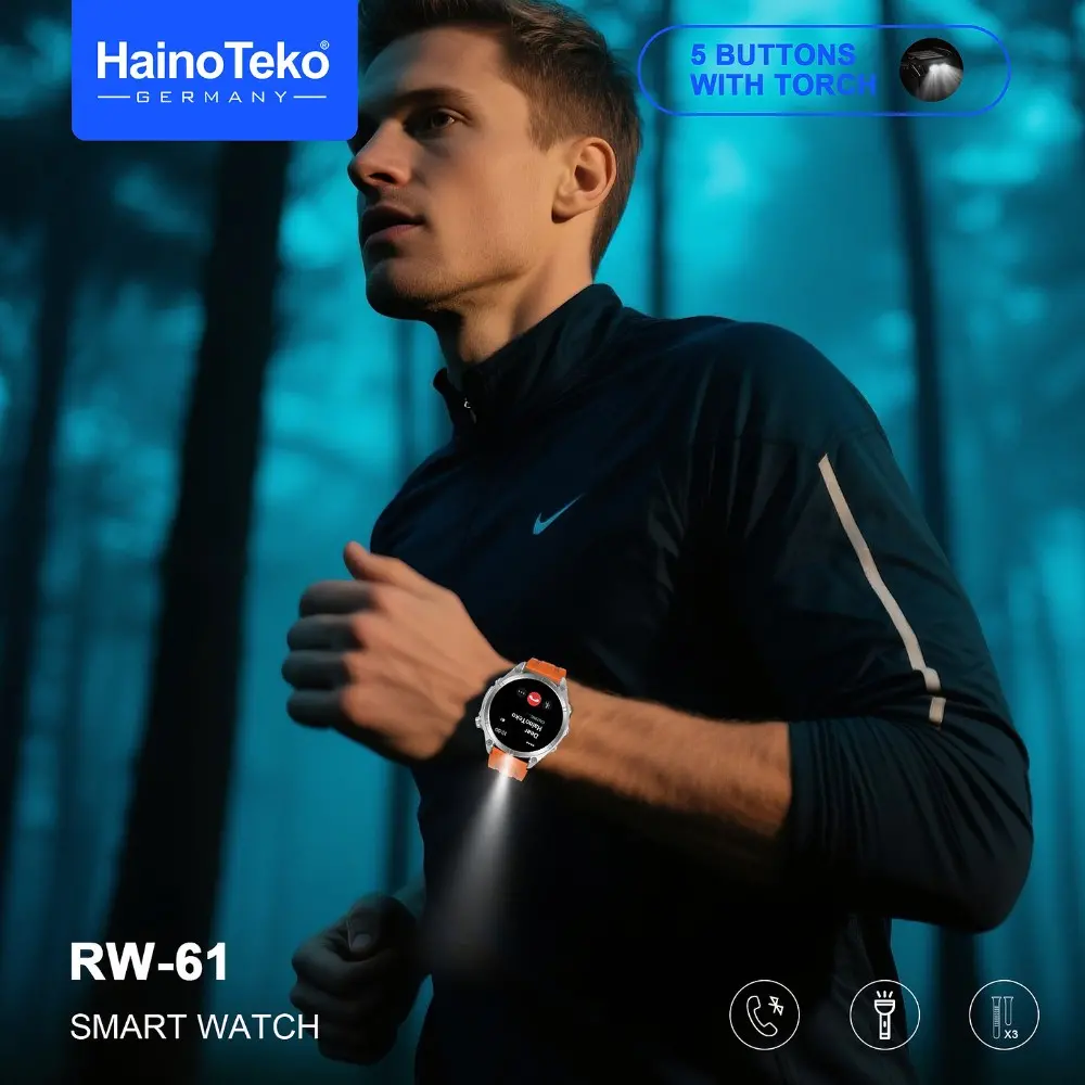 HAINO TEKO RW-61 , Meilleur Prix Tunisie , Montre Smartwatch , Appel , Bluetooth , 3 ceintures, connectée