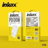 charge rapide tunisie, charge fast tunisie, charge type c tunisie, Chargeur Rapide INKAX Y35 30W Samsung iPhone Infinix Redmi