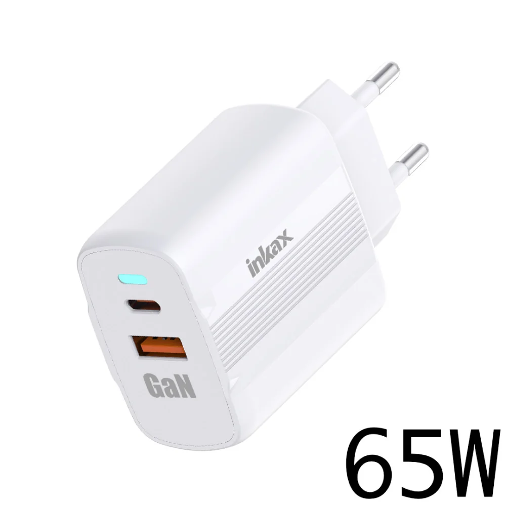 charge rapide tunisie, charge fast tunisie, charge type c tunisie, Chargeur Rapide INKAX C11 65W Samsung iPhone Infinix Redmi