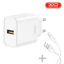 charge rapide tunisie, charge fast tunisie, charge type c tunisie, Chargeur Rapide XO L103 18W Samsung iPhone Infinix Redmi