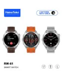 HAINO TEKO RW-61 Marron , Meilleur Prix Tunisie , Montre Smartwatch , Appel , Bluetooth , 3 ceintures, connectée