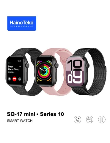 Montre Connectée HainoTeko-16 Silver Ultra-Slim AMOLED 3 Bracelets — Biro.tn Tunisie