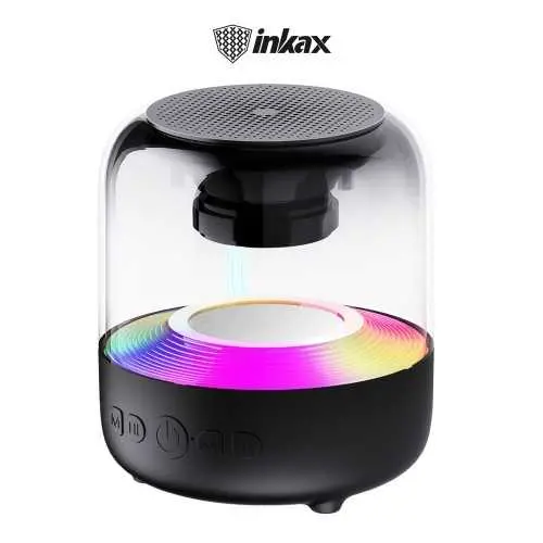 Haut-Parleur Bluetooth INKAX BS32 – Compact, Puissant et RGB au Meilleur Prix en Tunisie