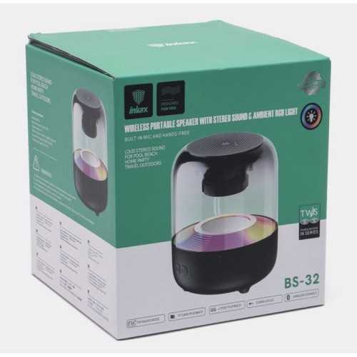 Haut-Parleur Bluetooth INKAX BS32 – Compact, Puissant et RGB au Meilleur Prix en Tunisie