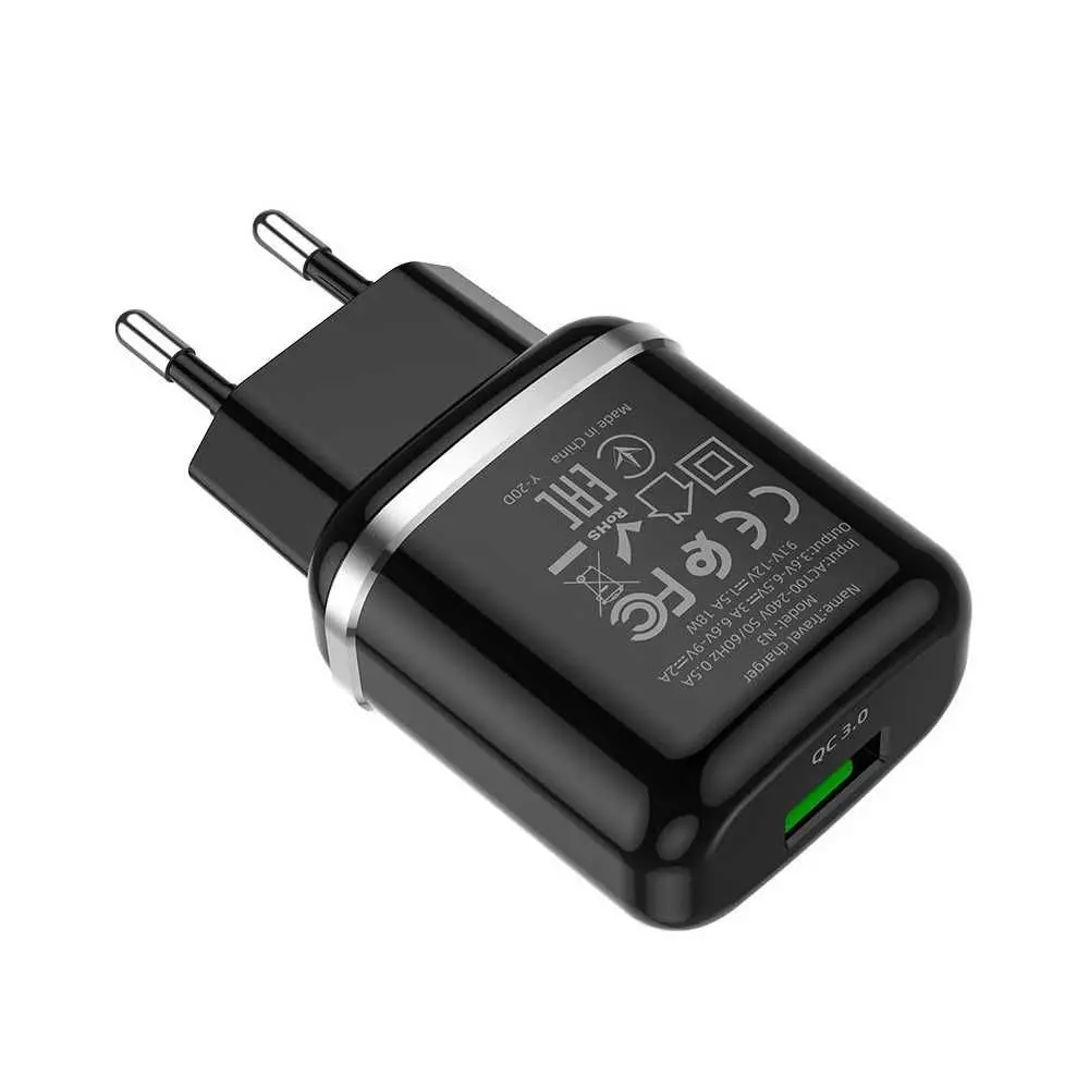 Chargeur Fast QC3 HOCO 18W N3 Tunisie meilleur prix