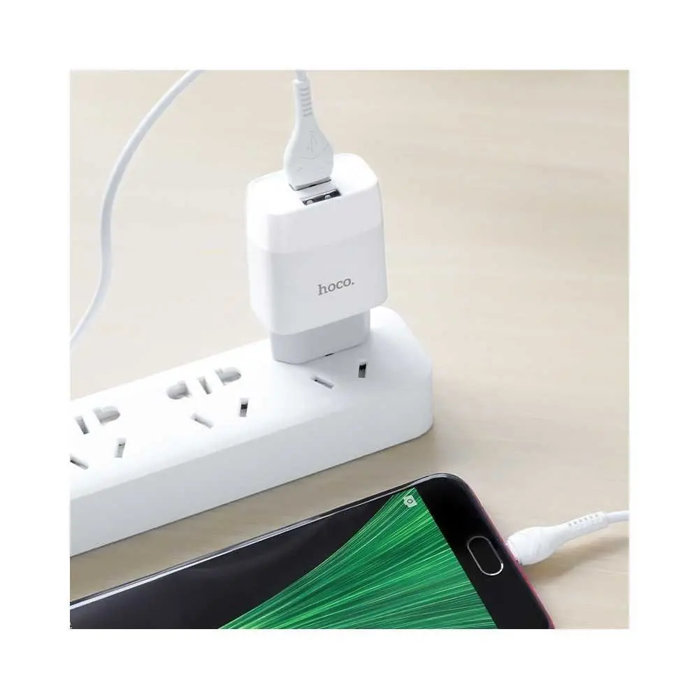 Chargeur HOCO 2.4A C73A Micro Tunisie meilleur prix