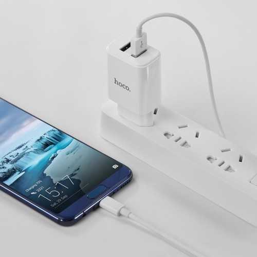 Chargeur HOCO 2.1A C62A Type C Tunisie meilleur prix Chargeur HOCO 2.1A C62A Type C Tunisie meilleur prix