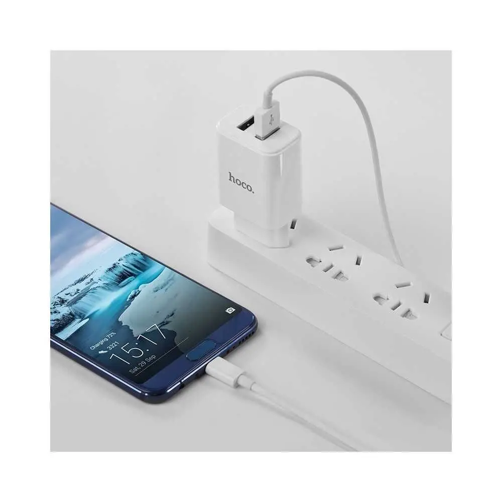 Chargeur HOCO 2.1A C62A Type C Tunisie meilleur prix