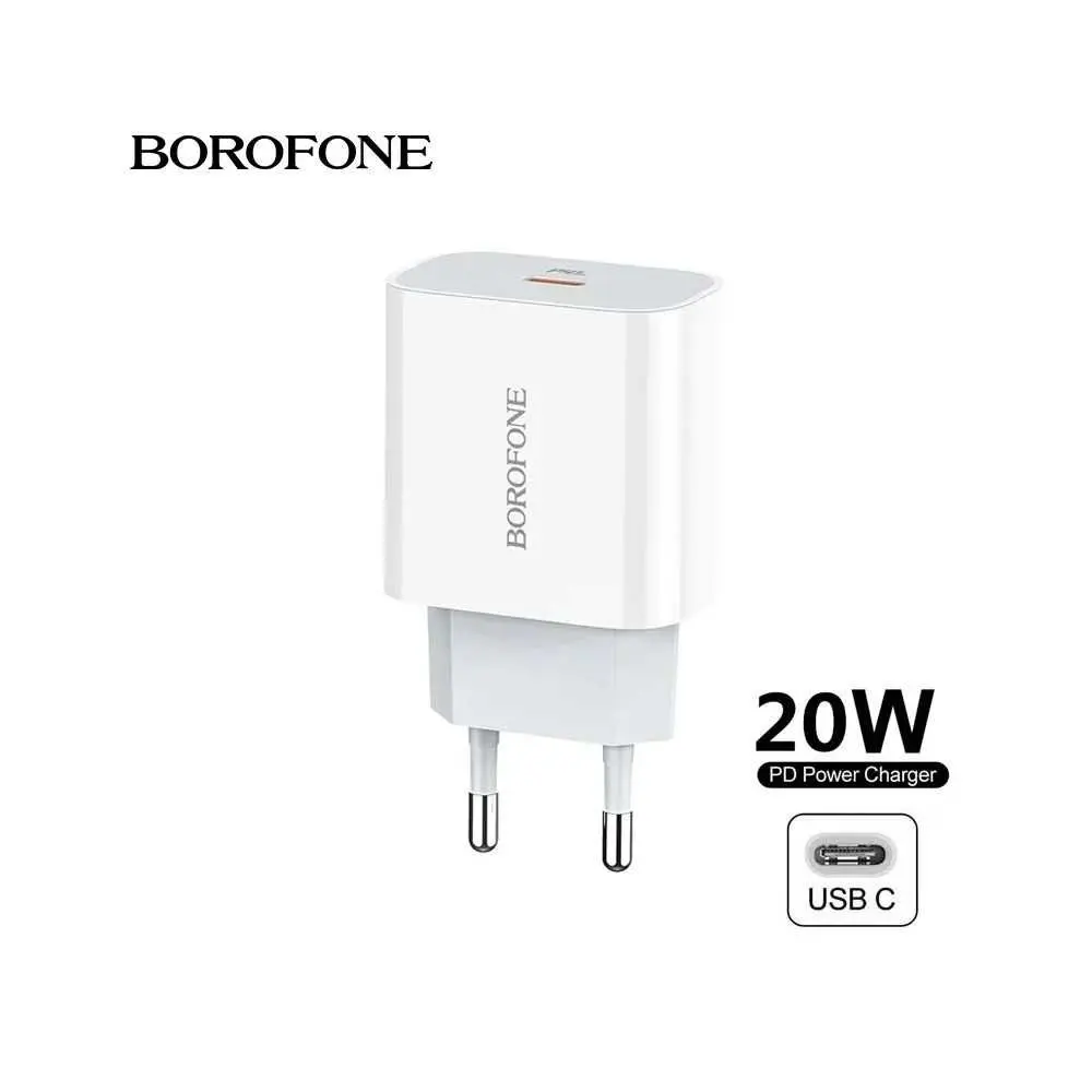 Tête chargeur Fast PD Charge BOROFONE 20W BA38A Tunisie meilleur prix