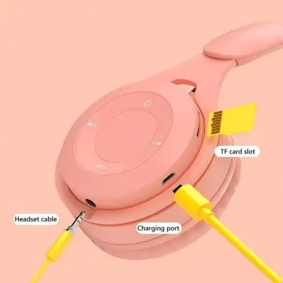 Casque Sans Fil Y08 Bluetooth Rose Tunisie 2