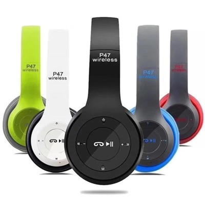 Casque Sans Fil P47 Bluetooth Noir Tunisie Casque Sans Fil P47 Bluetooth Noir Tunisie