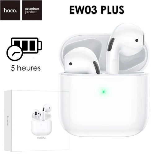 Écouteur Bluetooth Sans fil HOCO EW03 Plus - Airpods Tunisie Écouteur Bluetooth Sans fil HOCO EW03 Plus - Airpods Tunisie