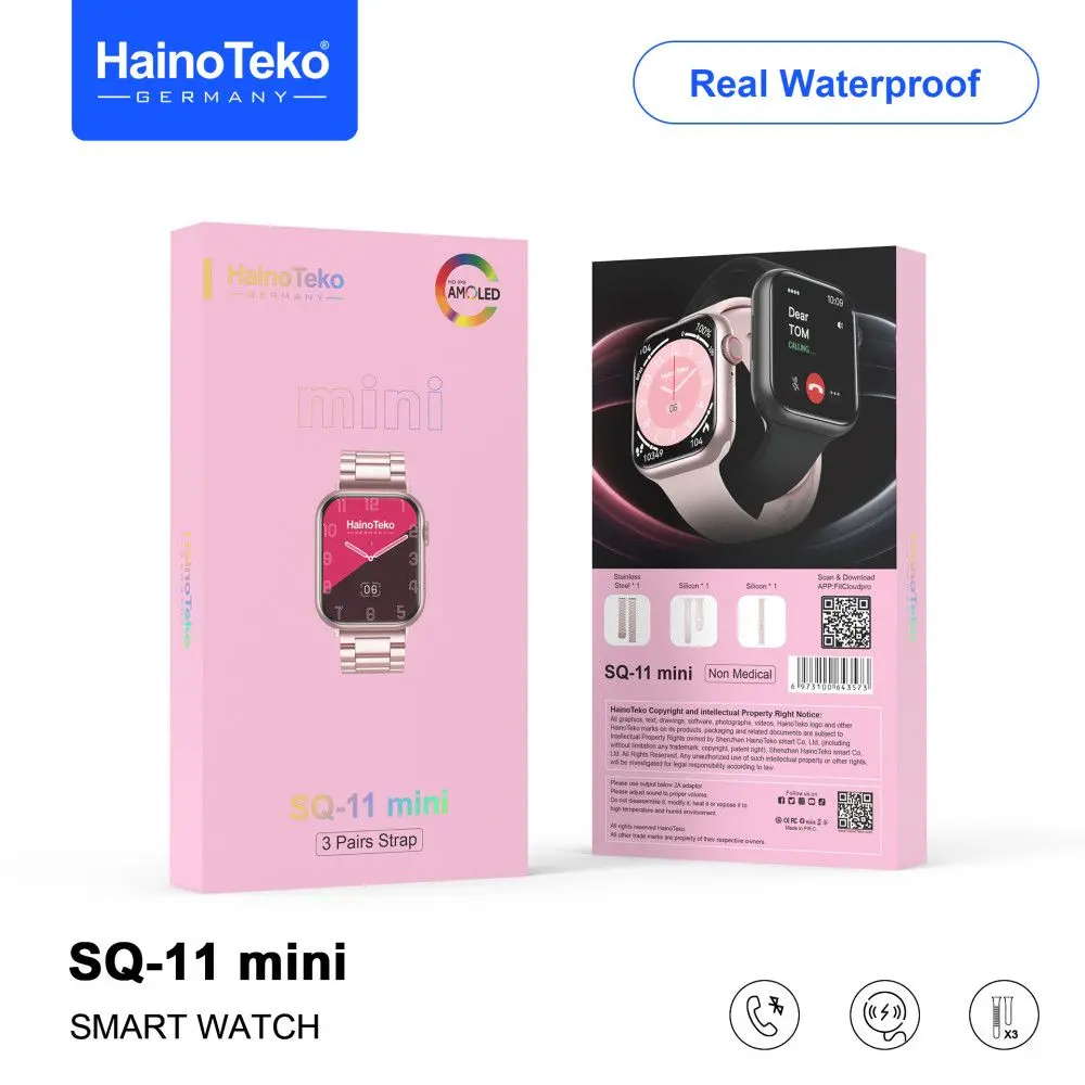 Montre Connectée HAINO TEKO SQ11 Mini Rose Tunisie prix