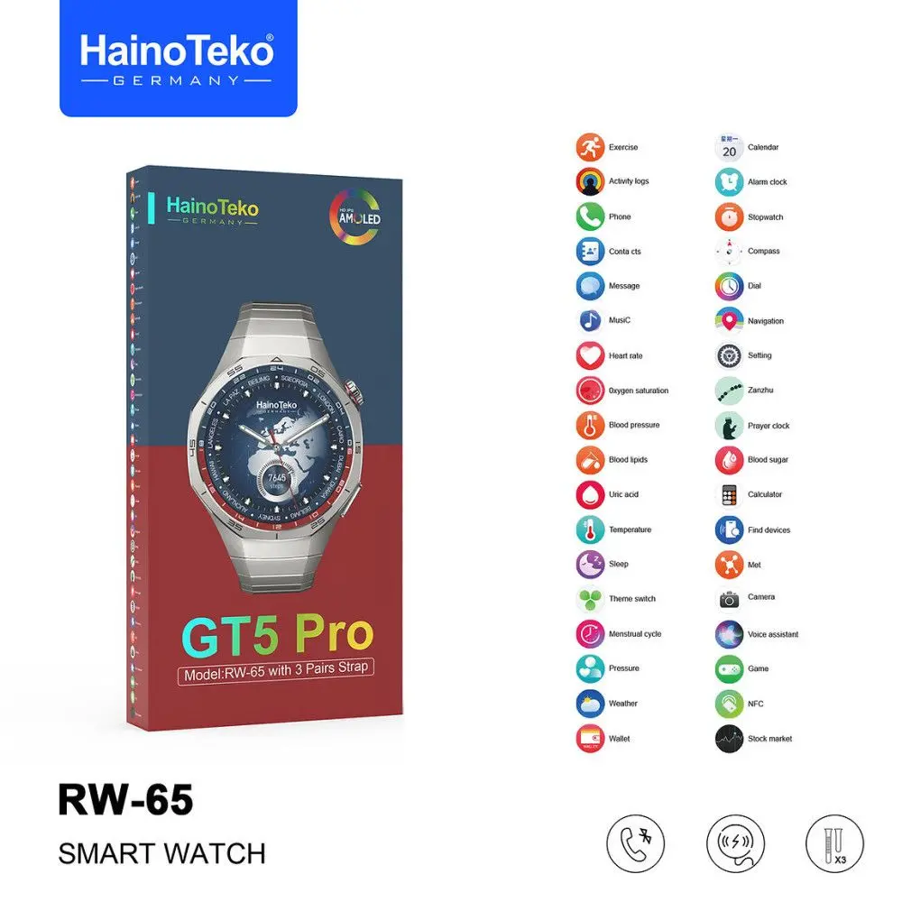 Montre Connectée HAINO TEKO GT5 PRO Prix Tunisie