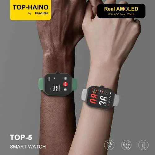 Montre Connectée HAINO TEKO TOP-5 , Meilleur Prix Tunisie , Smart watch , Appel , Bluetooth , 3 ceintures , livraison rapide 2