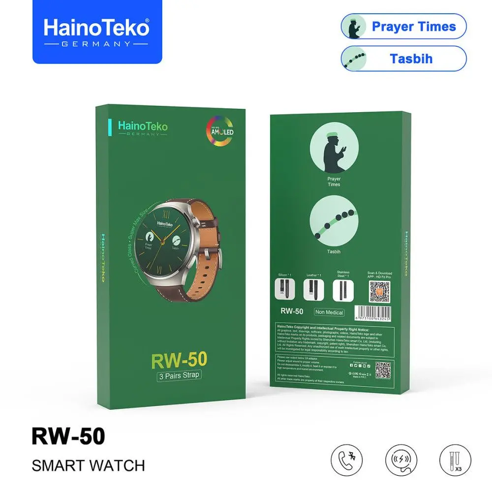 Montre Connectée HAINO TEKO RW50 Vert Tunisie prix smart meilleur watch
