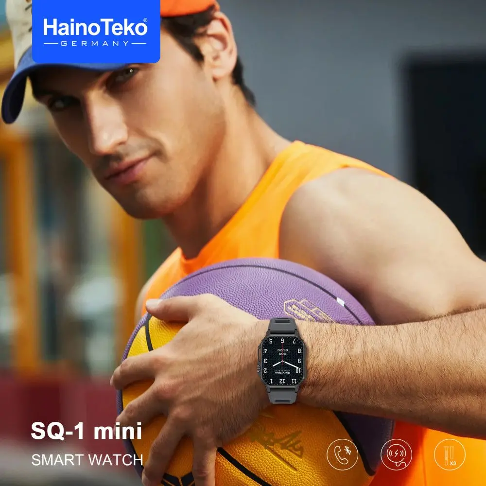 Montre Connectée HAINO TEKO SQ-1 Mini , Meilleur Prix Tunisie , Smart watch , Appel , Bluetooth , 3 ceintures