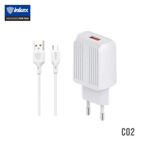 Chargeur INKAX C02 Micro 10W chargeur rapide Meilleur Prix Tunisie double USB Android iphone