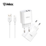 Chargeur INKAX C06 Micro 12W chargeur rapide Meilleur Prix Tunisie double USB Android iphone