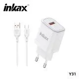 Chargeur INKAX Y31 Type-C 18W chargeur rapide QC 3.0 Meilleur Prix Tunisie double USB Android iphone Fast