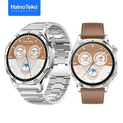 HAINO TEKO GT5 Max RW-64 Marron , Meilleur Prix Tunisie , Montre Smartwatch , Appel , Bluetooth , 3 ceintures, connectée