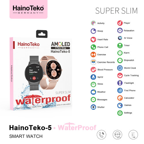 Montre Connectée HAINO TEKO 5 , Meilleur Prix Tunisie , Smartwatch , Appel , femme, étanche, waterproof, rose gold Montre Connectée HAINO TEKO 5 , Meilleur Prix Tunisie , Smartwatch , Appel , femme, étanche, waterproof, rose gold