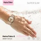 Montre Connectée HAINO TEKO 5 , Meilleur Prix Tunisie , Smartwatch , Appel , femme, étanche, waterproof, rose gold