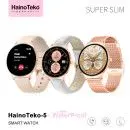 Montre Connectée HAINO TEKO 5 , Meilleur Prix Tunisie , Smartwatch , Appel , femme, étanche, waterproof, rose gold