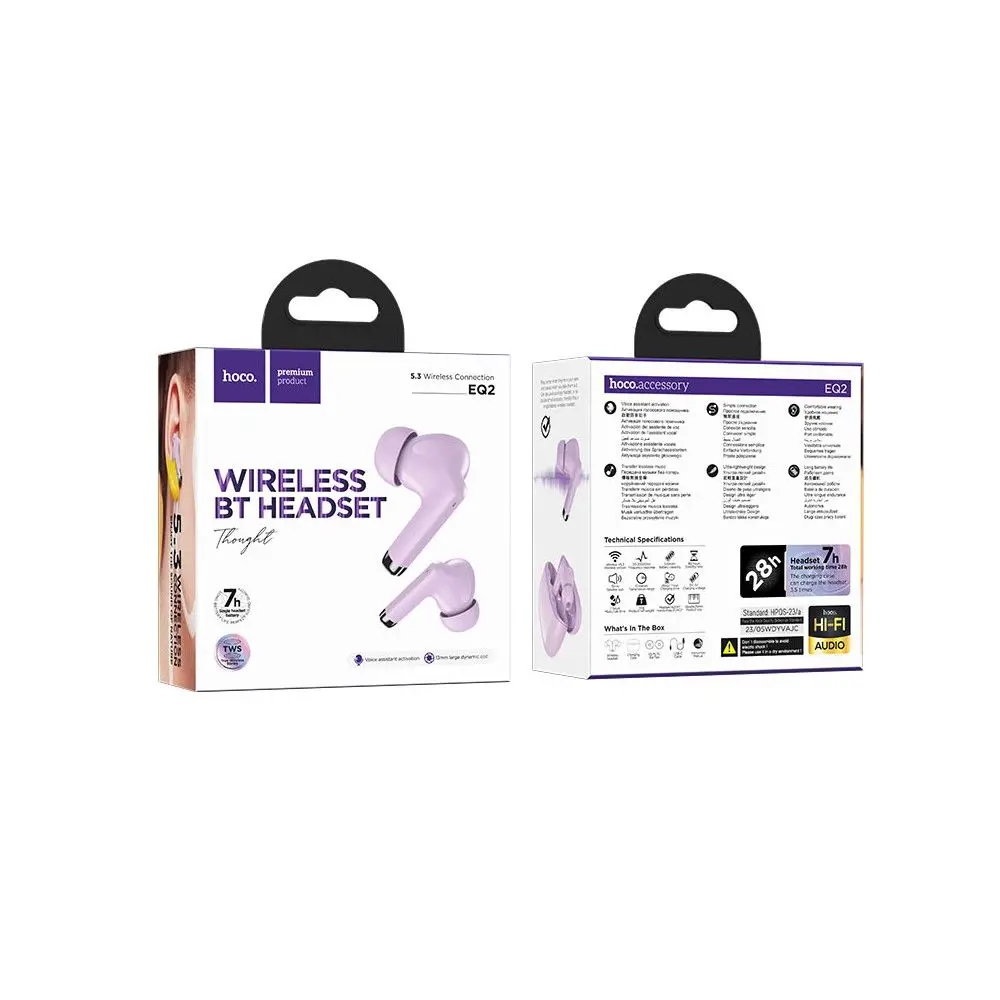 bluetooth, écouteur sans fil, kit airpods, meilleur prix, tunisie, airpods HOCO pas cher, EQ2