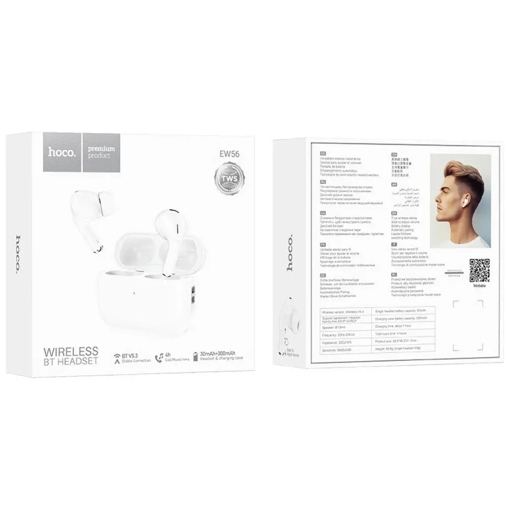 kit Bluetooth Hoco EW56 ANC Tunisie écouteur AirPods pas cher meilleur prix