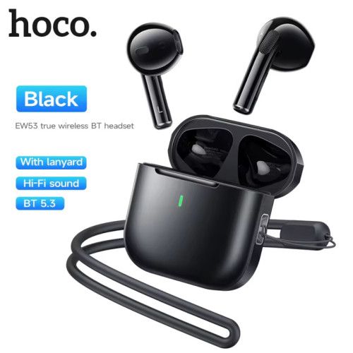 kit Bluetooth Hoco EW53 Noir Tunisie écouteur AirPods pas cher meilleur prix