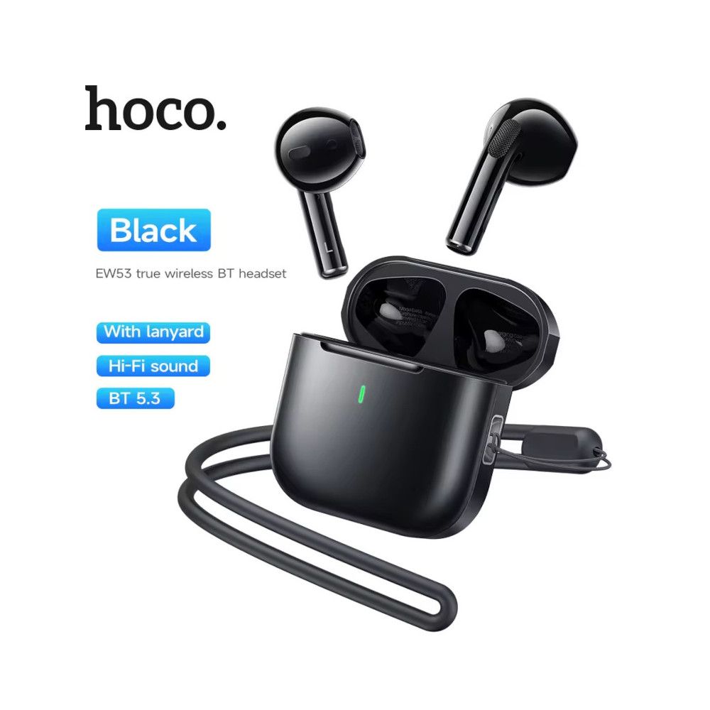 kit Bluetooth Hoco EW53 Noir Tunisie écouteur AirPods pas cher meilleur prix
