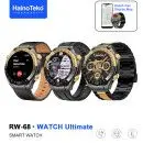 HAINO TEKO RW-68 Noir , Meilleur Prix Tunisie , Montre Smartwatch , Appel , Bluetooth , 3 ceintures, connectée