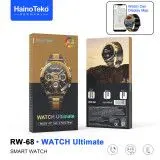 HAINO TEKO RW-68 Noir , Meilleur Prix Tunisie , Montre Smartwatch , Appel , Bluetooth , 3 ceintures, connectée