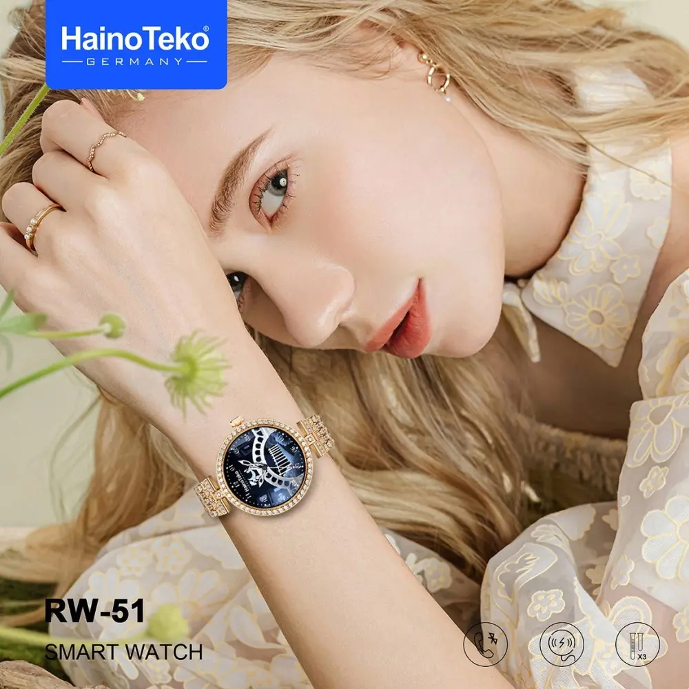 Montre Connectée HAINO TEKO RW-51 Argent meilleur prix tunisie bluetooth smartwatch pas cher