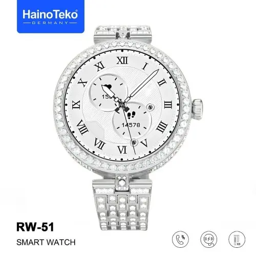 Montre Connectée HAINO TEKO RW-51 Argent meilleur prix tunisie bluetooth smartwatch pas cher 2