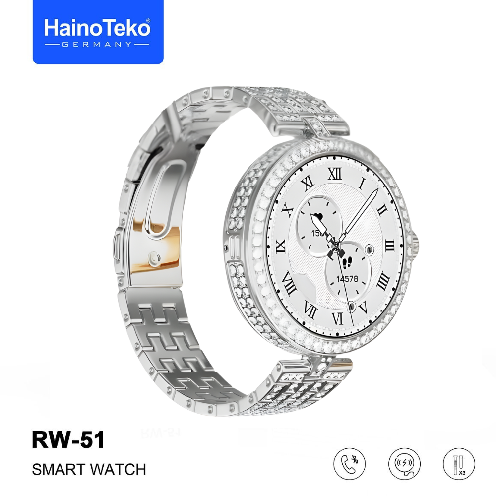 Montre Connectée HAINO TEKO RW-51 Argent meilleur prix tunisie bluetooth smartwatch pas cher