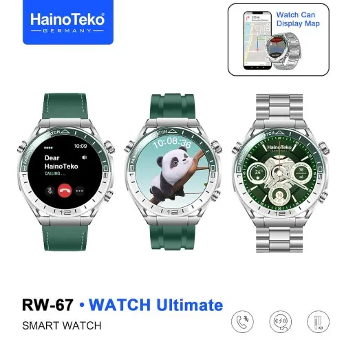 HAINO TEKO RW-67 , Meilleur Prix Tunisie , Montre Smartwatch , Appel , Bluetooth , 3 ceintures, connectée 2