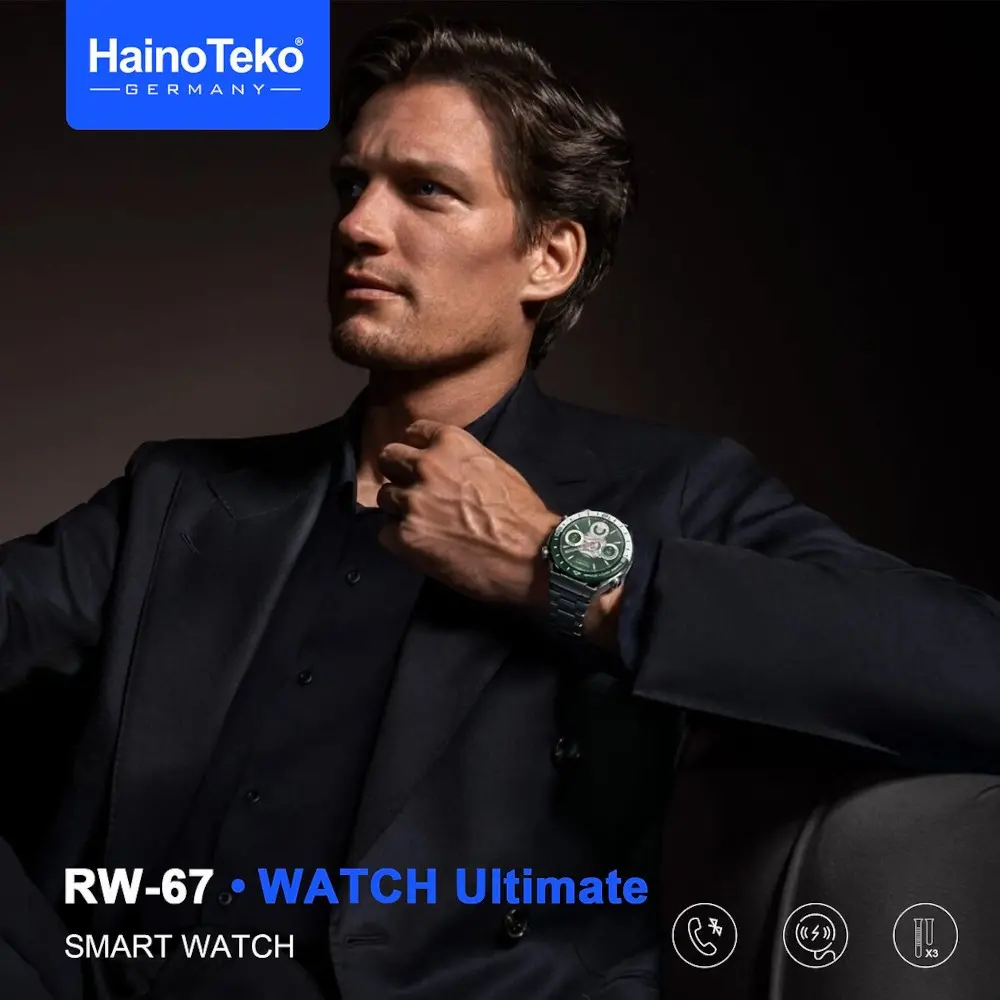 HAINO TEKO RW-67 , Meilleur Prix Tunisie , Montre Smartwatch , Appel , Bluetooth , 3 ceintures, connectée