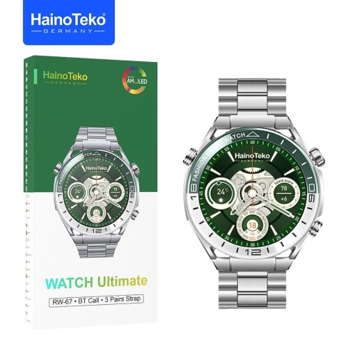 HAINO TEKO RW-67 , Meilleur Prix Tunisie , Montre Smartwatch , Appel , Bluetooth , 3 ceintures, connectée