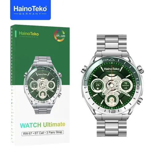 HAINO TEKO RW-67 , Meilleur Prix Tunisie , Montre Smartwatch , Appel , Bluetooth , 3 ceintures, connectée