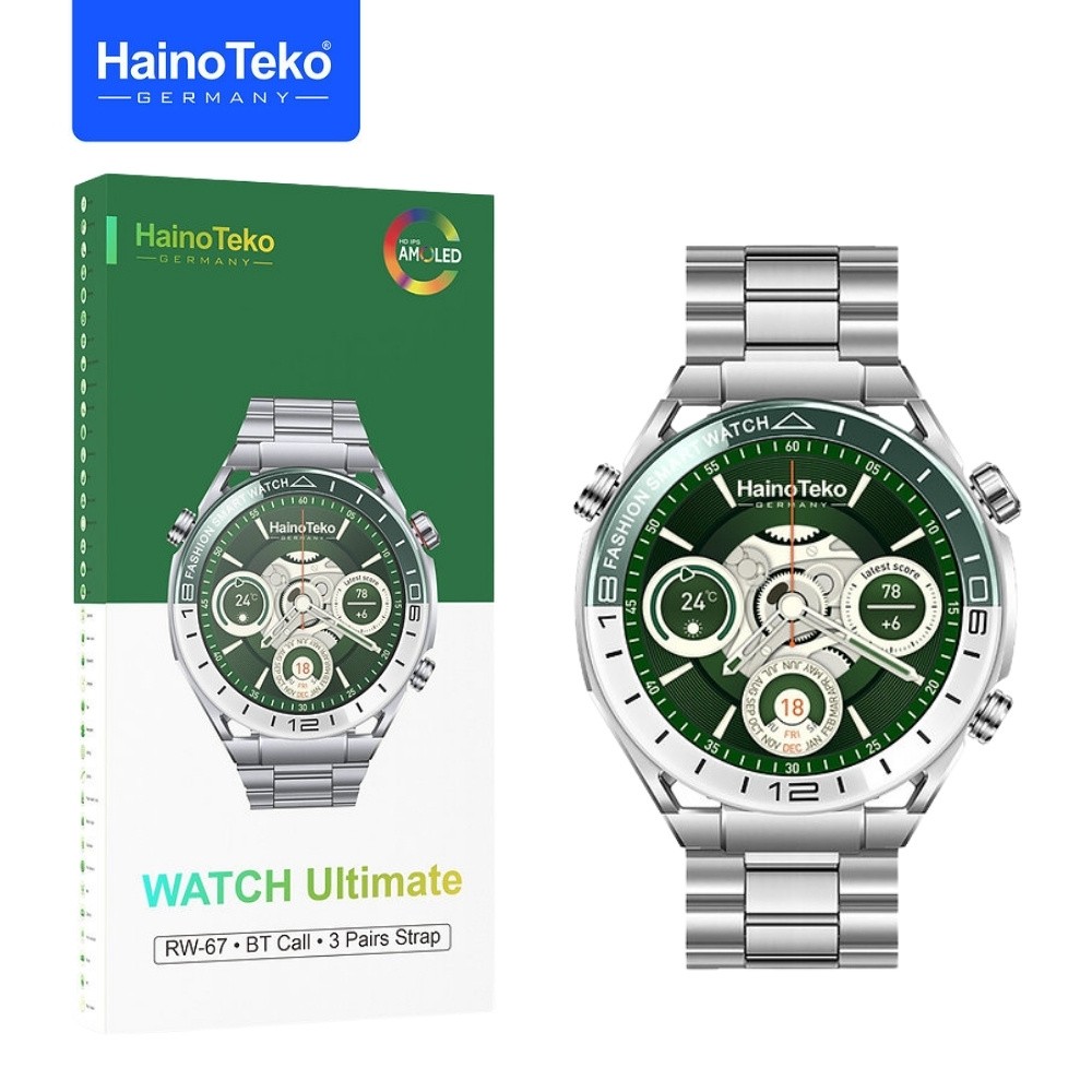 HAINO TEKO RW-67 , Meilleur Prix Tunisie , Montre Smartwatch , Appel , Bluetooth , 3 ceintures, connectée